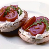 Plum Tomato and Rocket Muffin