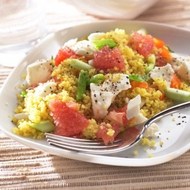Spring Salad Couscous, Florida Grapefruit, Feta and Mint