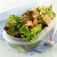 Couscous, Chick Pea and Salmon Salad