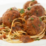 Rustic Meatballs, Tomato, Wild Mushroom Sauce