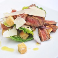 Autumnal Spicy Beef Caesar Salad